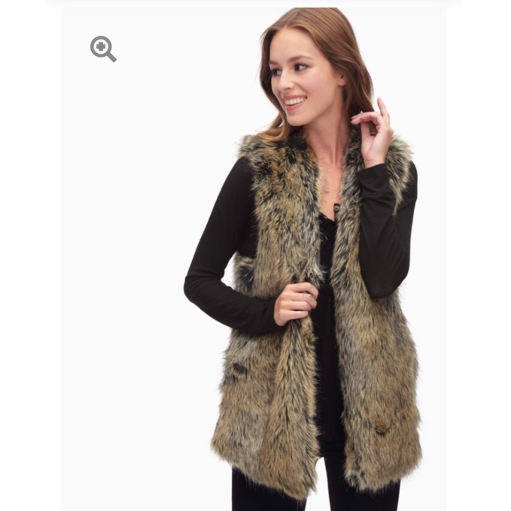 Splendid Faux Fur Vest Size Small NWT